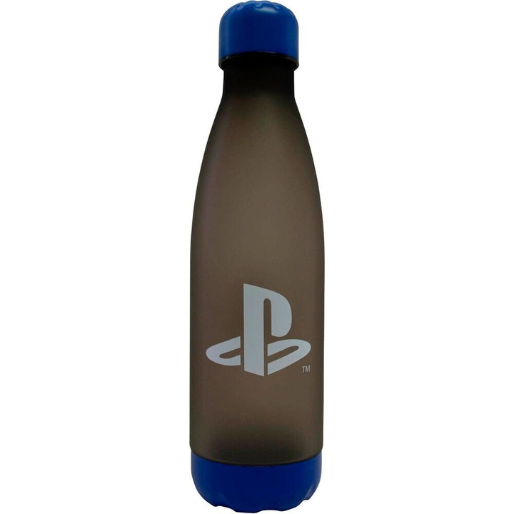 Sticla apa din polipropilena Playstation, 650 ml Negru