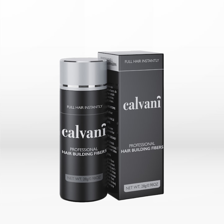 Calvani Професионални влакна за изграждане на косата, екстра тъмно кафяво, 28 g
