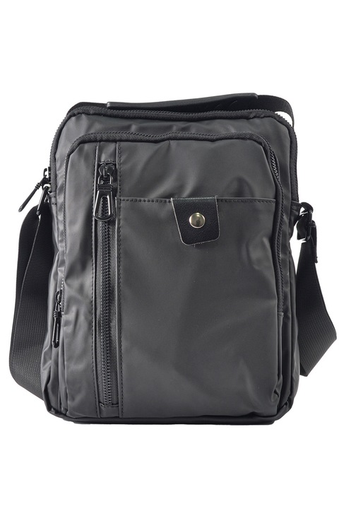 Мъжка чанта за през рамо, Naimeed D5442, Oxford, сива, 22x5x27см