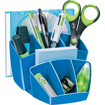 Suport Instrumente de Scris Cep Gloss, cu 8 Compartimente, Albastru Suport Instrumente de Scris Cep Gloss, cu 8 Compartimente, Albastru