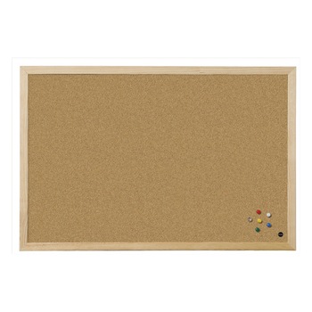 Panou pluta Bi-Silque, cu rama din lemn, 40x30 cm Panou pluta Bi-Silque, cu rama din lemn, 40x30 cm