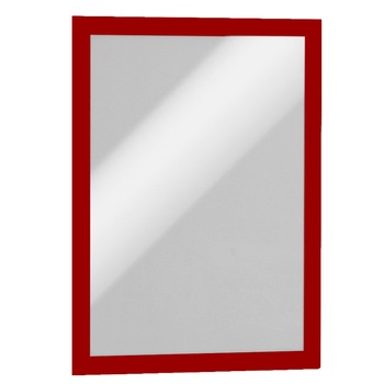 Suport afisare A4 Duraframe, cu rama autoadeziva, Rosu Suport afisare A4 Duraframe, cu rama autoadeziva, Rosu
