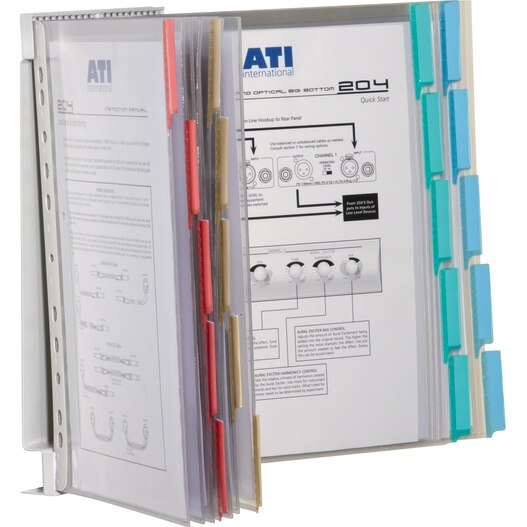 Suport metalic mural cu 10 folii A4, Durable