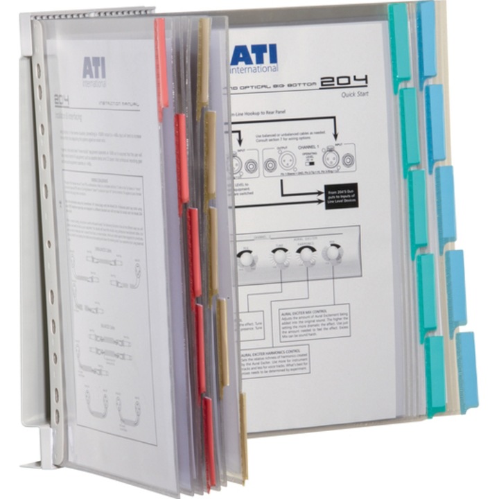 Suport metalic mural cu 10 folii A4, Durable