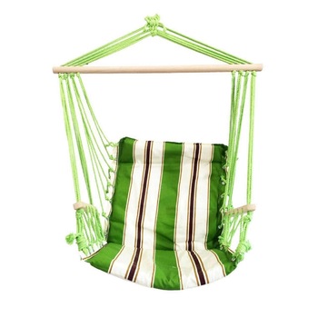 Hamac scaun suspendat, Strend Pro Craig, 100X50 cm, 150 Kg, din bumbac, verde Hamac scaun suspendat, Strend Pro Craig, 100X50 cm, 150 Kg, din bumbac, verde