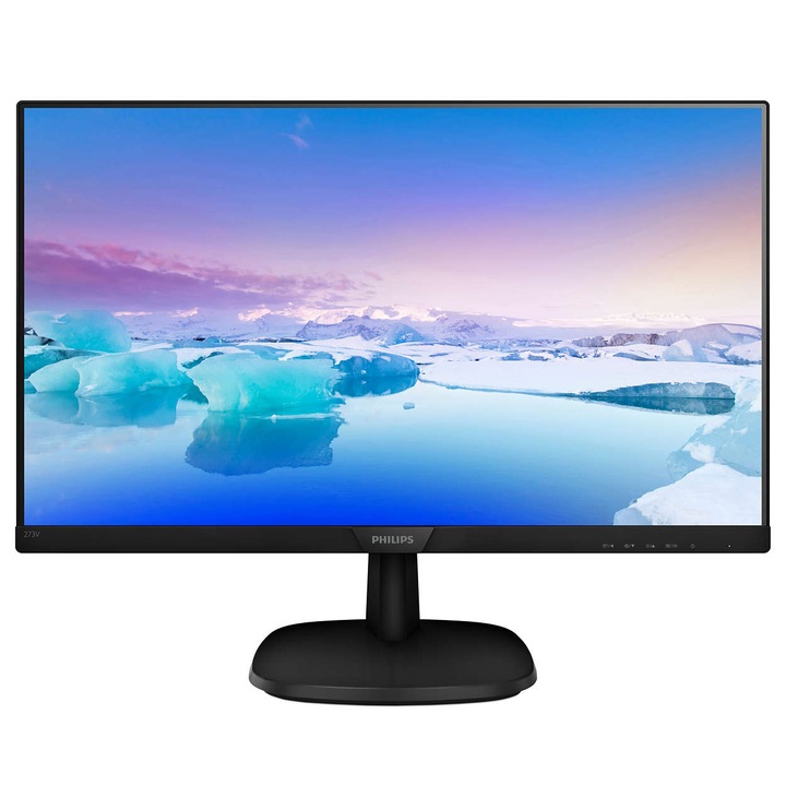 Philips 273V7QSB IPS LED monitor, 27", Full HD, VGA, DVI, Fekete
