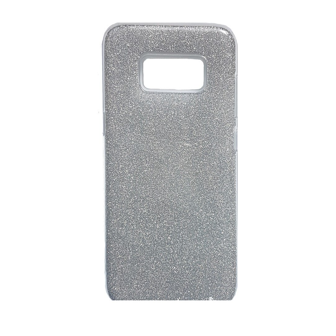 Husa 3 in 1 cu sclipici Samsung S8+, Argintiu