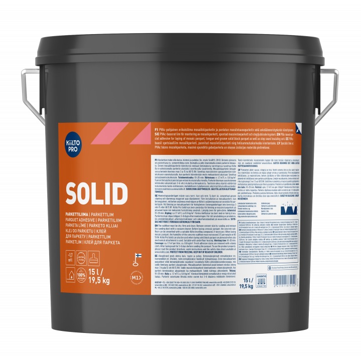 Adeziv pentru parchet, PVAc, Kiilto Pro Solid, 15l / 19.5 kg