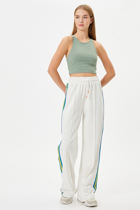 KOTON, Top crop cu bretele incrucisate, Kaki, L