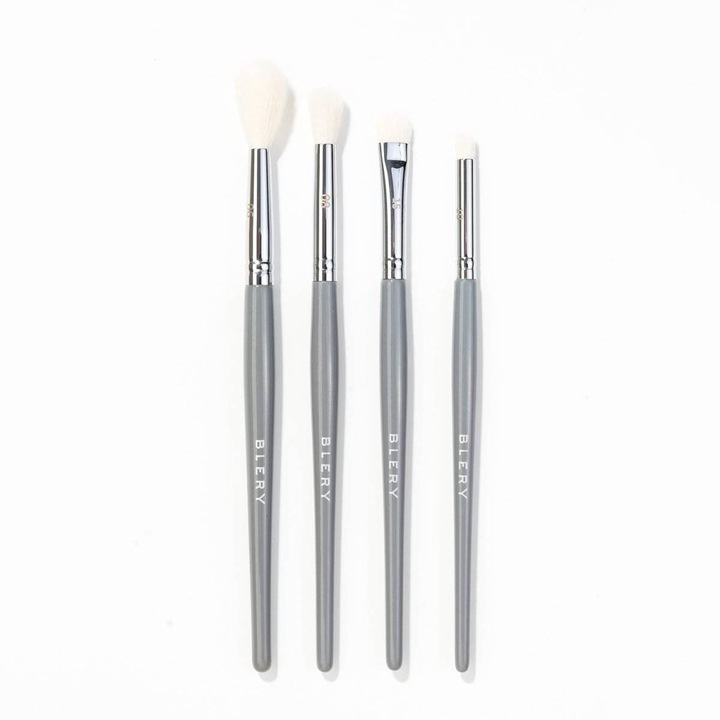 Set 4 pensule pentru machiaj Blery Cosmetics, Gri