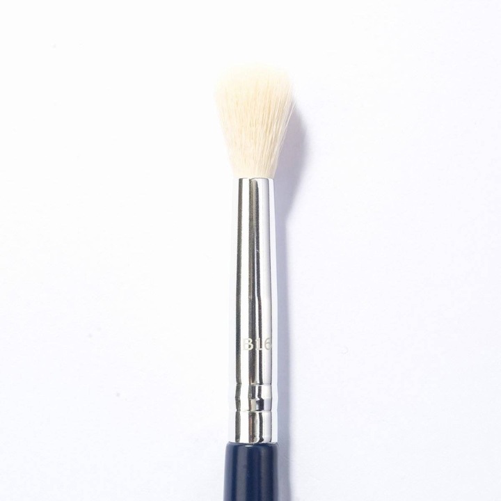 Pensula machiaj B16, Blery Cosmetics, Par de capra, Negru