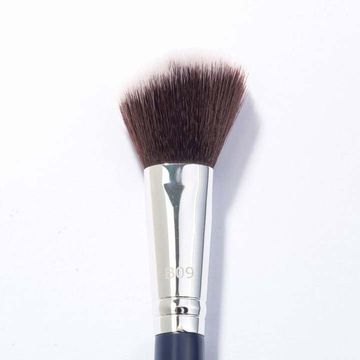 Pensula machiaj B09, Blery Cosmetics, Par sintetic, Negru
