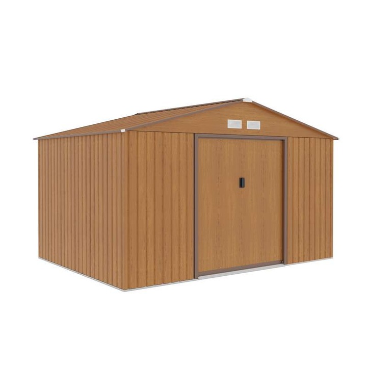 Kerti fészer, hangszereknek, Aria XL, aranytölgy szín, 340x319x210cm