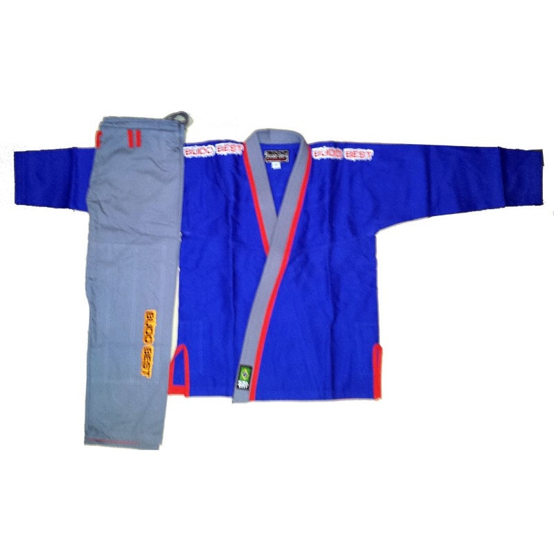 Kimono BJJ MB, Marime speciala, Albastru/Gri