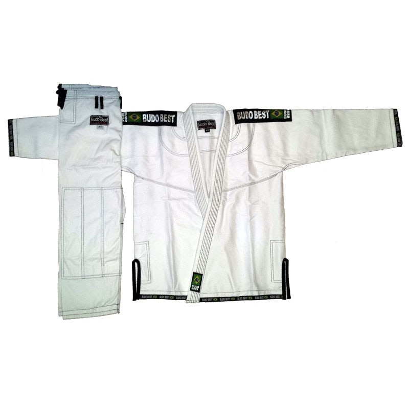 Kimono BJJ MB, Marime speciala, Alb/Negru