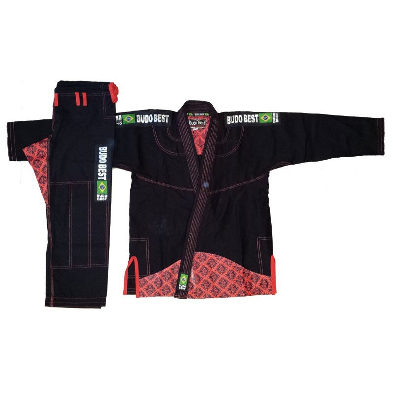 Kimono BJJ MB-14 Negru/Roz - Marime speciala A
