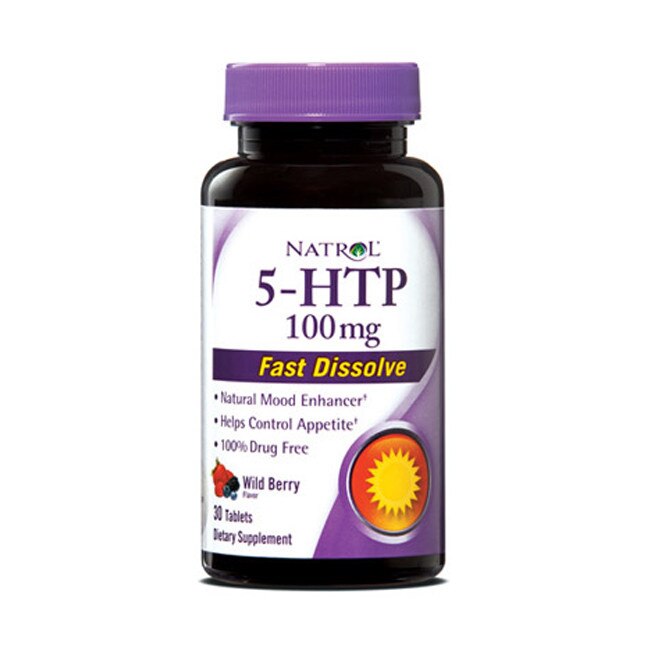 Supliment alimentar Natrol 5-HTP Fast Dissolve 100mg, 30 tabs
