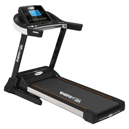 Banda de alergat electrica Energy Fit f60, putere maxima motor 5CP, inclinare automata 15 nivele, greutate maxima utilizator 130kg, boxe integrate, suprafata alergare 130*48cm, 12 programe presetate