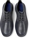 Camper, Pantofi derby de piele Bill 8783, Gri inchis, 39