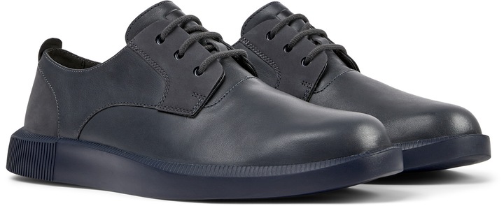 Camper, Pantofi derby de piele Bill 8783, Gri inchis, 39