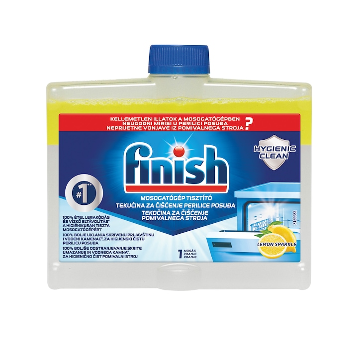 Finish mosogatógép tisztító, Citrom, 250 ml
