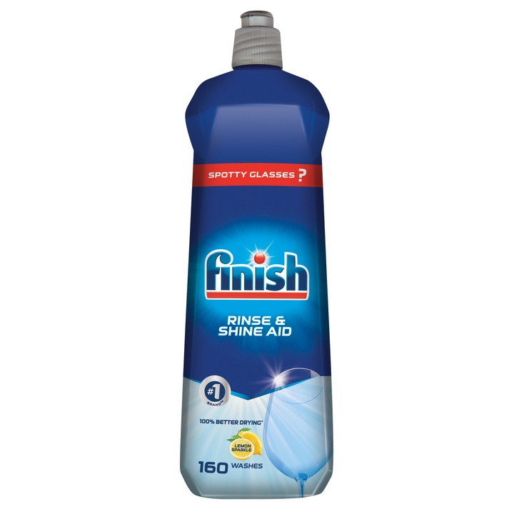 Finish Shine & Protect Rinse Aid öblítőszer gépi mosogatáshoz, Citrom illat, 800 ml