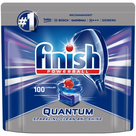 Капсули за съдомиялна Finish Quantum All in 1, 100 броя - eMAG.bg