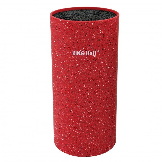 Suport pentru cutite King Hoff, inaltime 22 cm, rosu