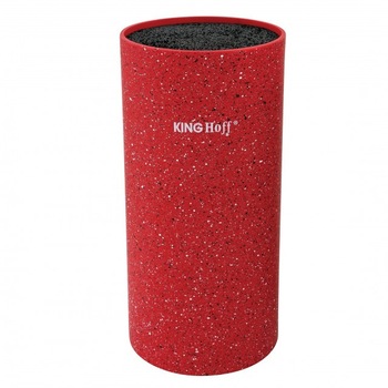 Suport pentru cutite King Hoff, inaltime 22 cm, rosu Suport pentru cutite King Hoff, inaltime 22 cm, rosu
