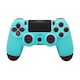 Controler de joc fara fir PS4, Redkid®, Bluetooth, Dual Shock, Gamepad Wireless pentru PC, PlayStation 4, Nintendo Switch, Turcoaz