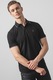 BOSS, Tricou polo slim fit Passertip, Negru
