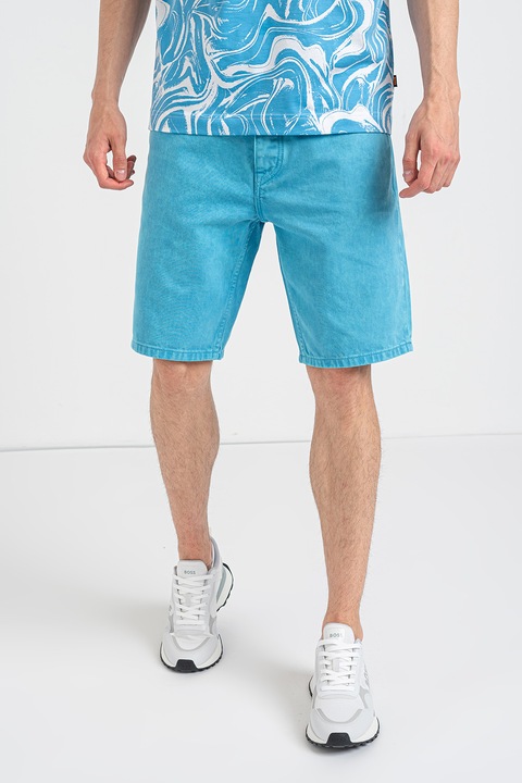 BOSS, Бермуди Anderson от деним, Светлосин