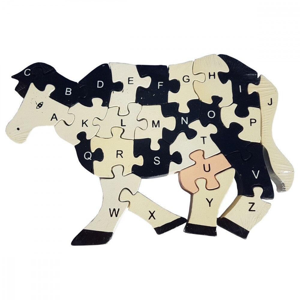 Puzzle VACUTA HOLSTEIN, din lemn