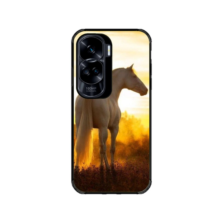 Husa personalizata HQ Print pentru Honor 90 Lite, model Horse #2, multicolor, S1D1M0218
