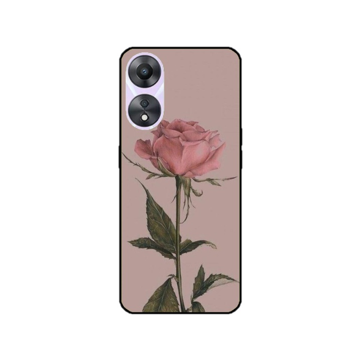 Husa personalizata HQPrint si Folie de Silicon pentru Huawei P50 Pro, model Flowers #8, multicolor, S1D1M0141