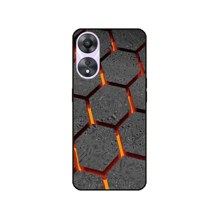 Персонализиран калъф Swim Case за Huawei P50, модел Lava Hex, многоцветен, S1D1M0265