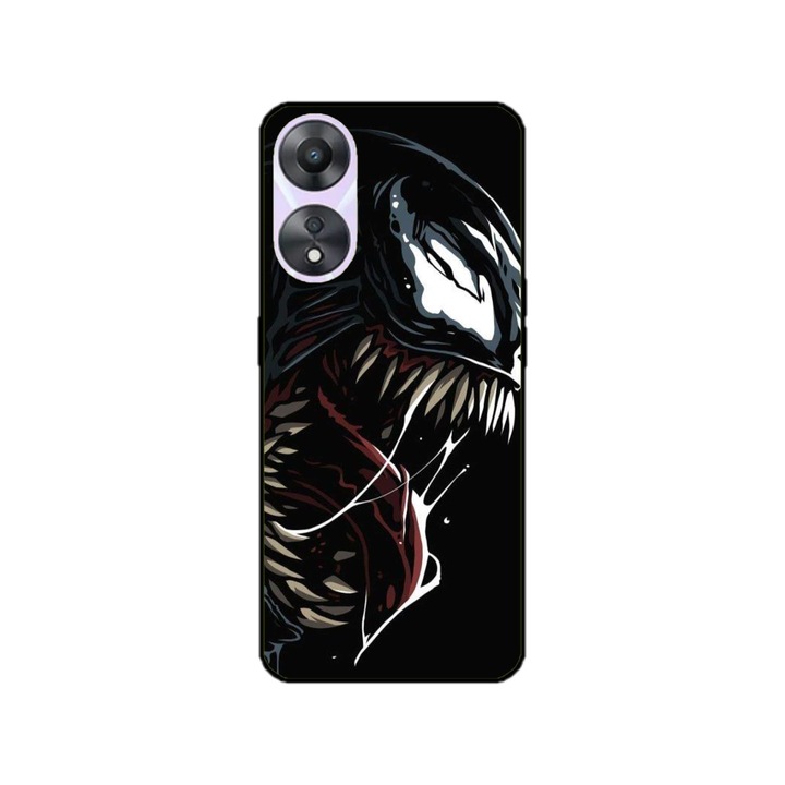 Персонализиран калъф за плуване и силиконово фолио за OPPO A78, модел Venom #2, многоцветен, S1D1M0387
