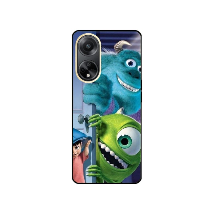 Персонализиран HQ печат и капак от силиконово фолио за OPPO A98, модел Monster INC, многоцветен, S1D1M0127
