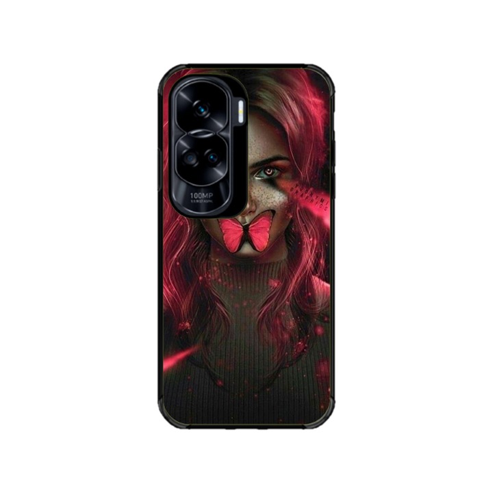 Husa personalizata HQ Print pentru Honor 90 Lite, model Butterfly Mouth #2, multicolor, S1D1M0352