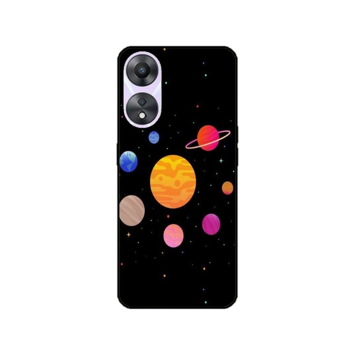 Персонализиран калъф за плуване и силиконово фолио за Huawei P50 Pro, модел Colorful Galaxy, многоцветен, S1D1M0283