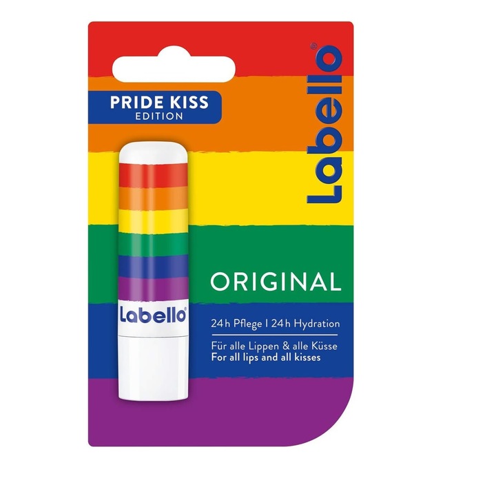 Balsam de Buze Labello Pride Kiss Edition, 4.8g / 5.5 ml