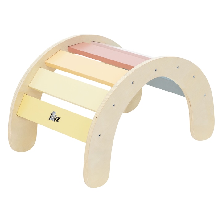 Arc de catarat Joyz, multicolor, 74 x 41 x 38.5, de lemn, pentru copiii cu varsta de peste 1 an