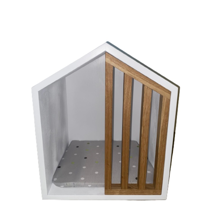 Casuta pentru animale de companie din lemn masiv