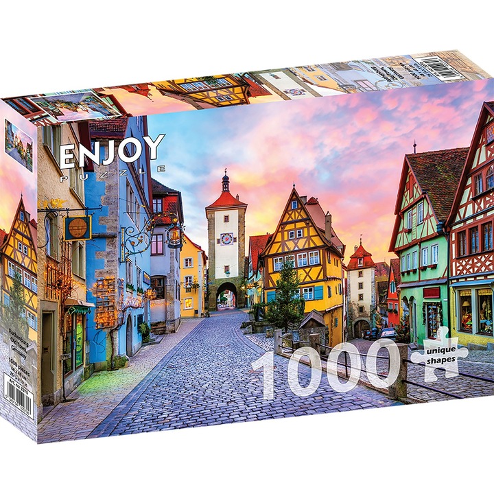 Пъзел 1000 части ENJOY - Стария град Ротенбург, Германия