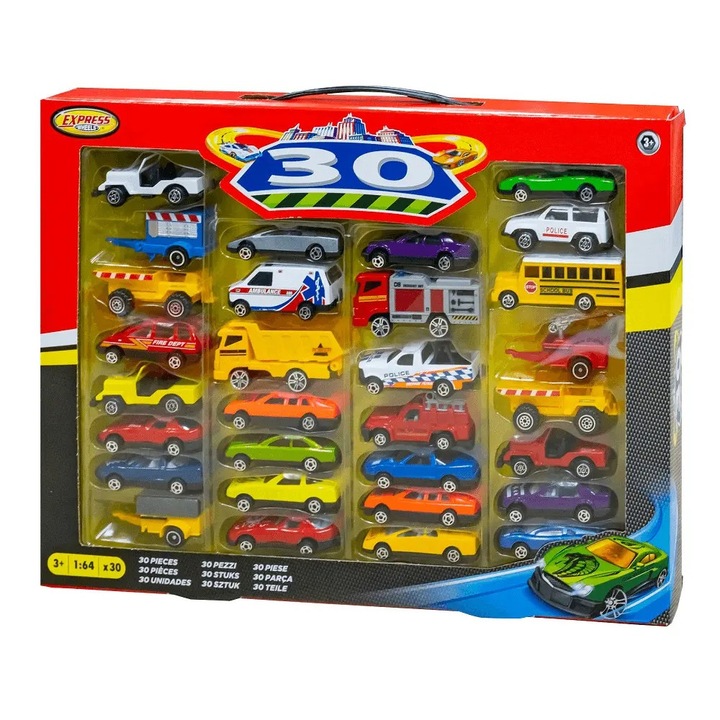 Set 30 masinute 1, 64, 7Toys