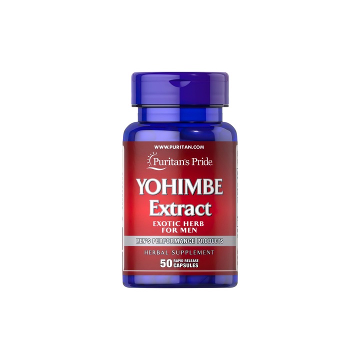 Yohimbe kivonat 250 mg 50 kapszula a libidóra és a szexuális funkcióra Puritans Pride