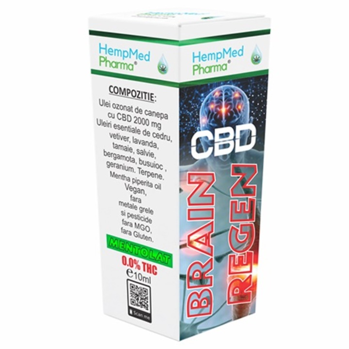 CBD Brain Regen, Ulei ozonat pulverizant, 10 ml