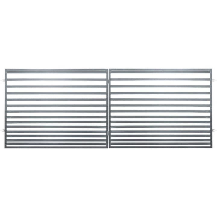 Poarta Metalica Dubla Polbram Tulisa 400x150 Cm Antracit