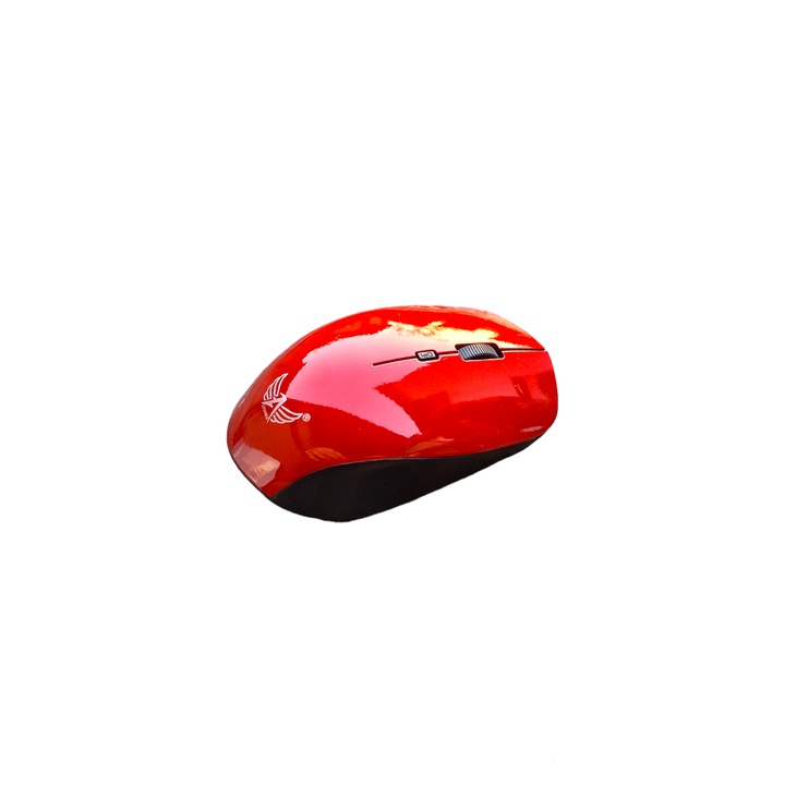 Mouse Wireless 2.4Ghz, rosu