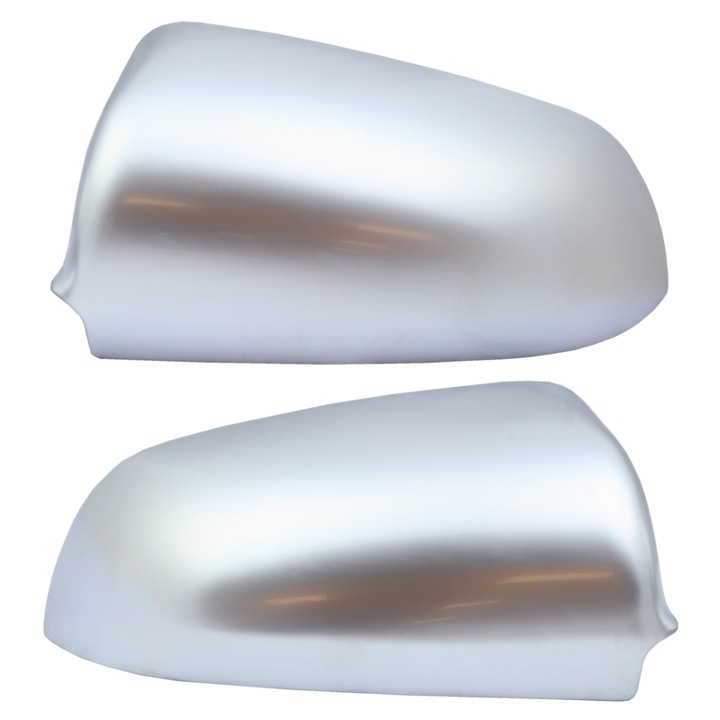 Комплект 2 капака за огледала, ME Premium, Audi A3 8P A4 B6 B7 A6 C6, 2000-2008, Матово сребристо